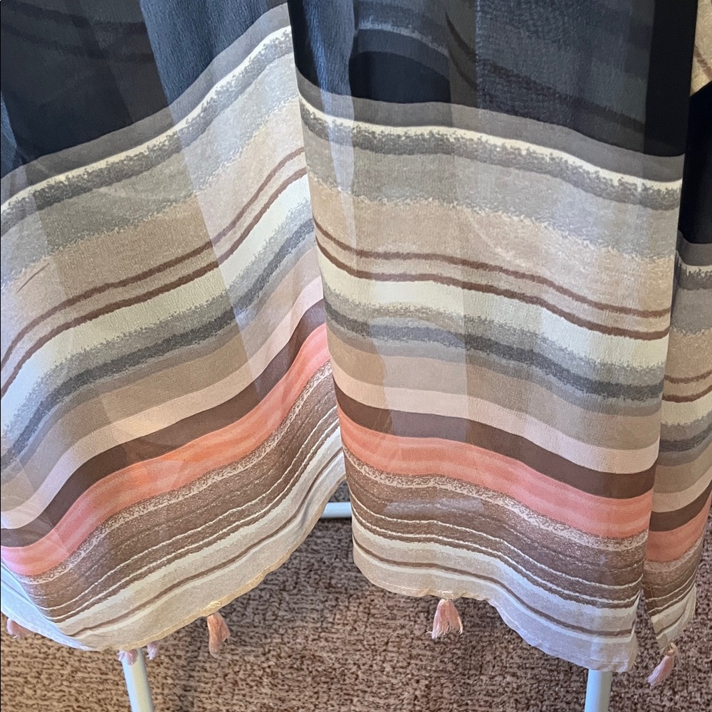C Elegant Multicolor Striped Kimono - Picture 5 of 5